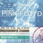 Pink Floyd Köln 1994 Konzertkarte Köln 1994