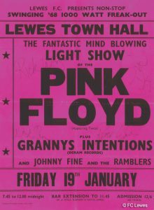19.1.1968 Pink Floyd in Lewes - Poster