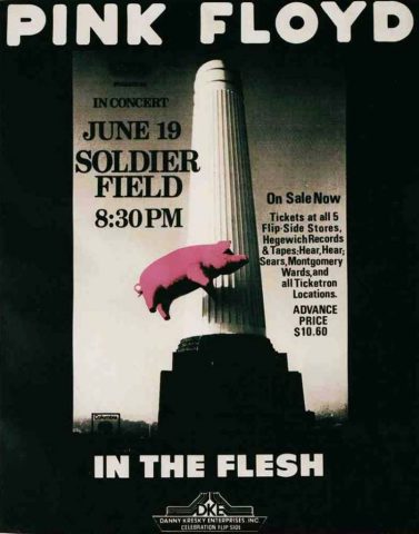 Pink Floyd 19.6.1977 Chicago Poster