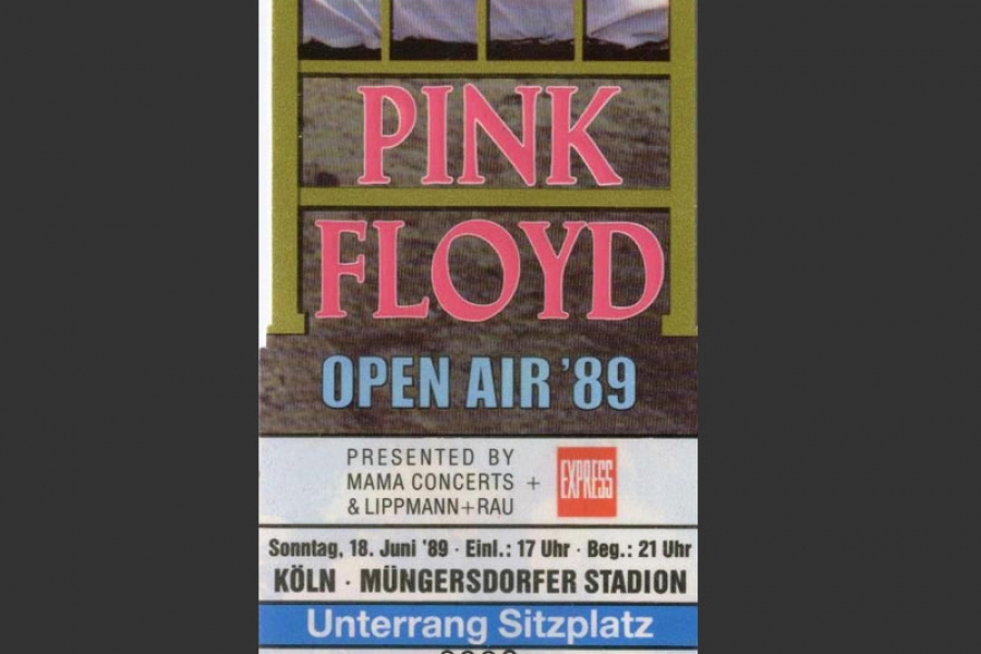1989 Pink Floyd Köln Ticket