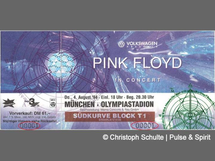 Pink Floyd 1994 München, Ticket