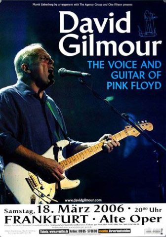 David Gilmour 18.3.2006 Frankfurt Alte Oper