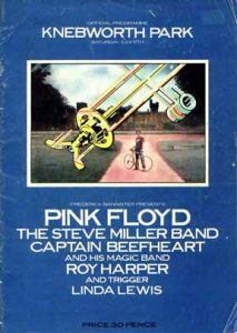 Pink Floyd 1975 Knebworth-Programm