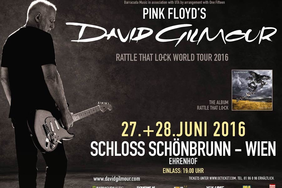 David Gilmour 2016 Wien Poster David Gilmour 2016 Wien Poster