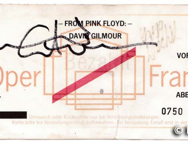 David Gilmour 15.4.1984 Frankfurt Alte Oper David Gilmour 15.4.1984 Frankfurt Alte Oper