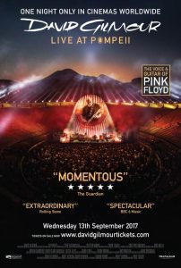 David Gilmour Pompeii Cinema Poster
