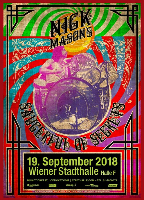 Nick Mason 19.9.2018 Wien Poster