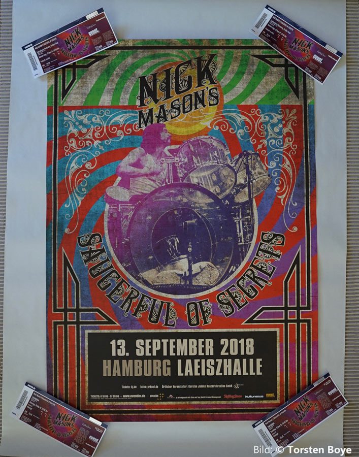 Nick Mason 13.9.2018 Hamburg, Poster Nick Mason 13.9.2018 Hamburg, Poster