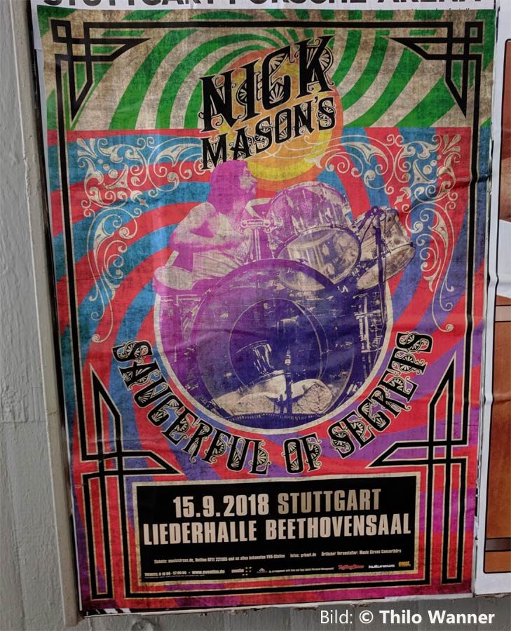 Nick Mason 15.9.2018 Stuttgart Poster