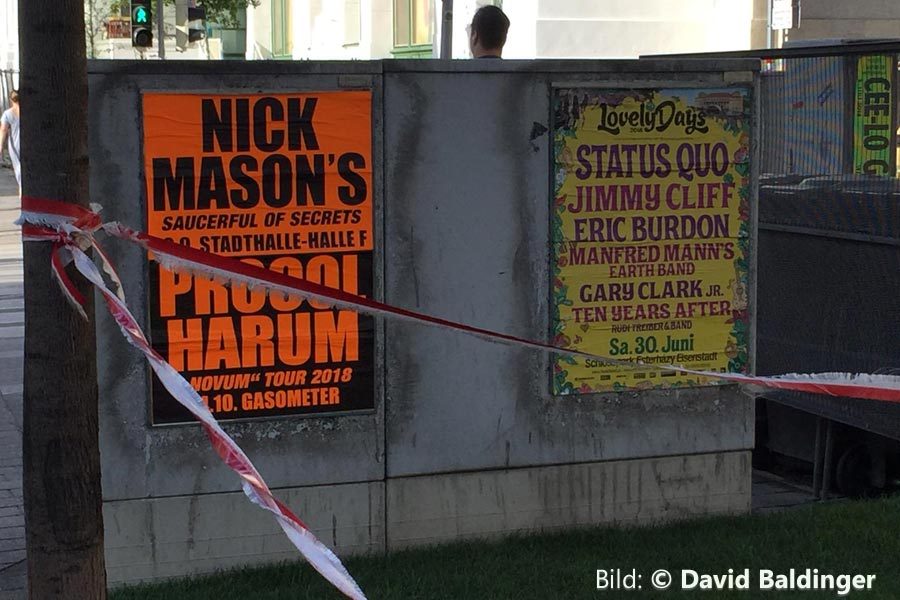 Nick Mason 19.9.2018 Wien Poster Nick Mason 19.9.2018 Wien Poster