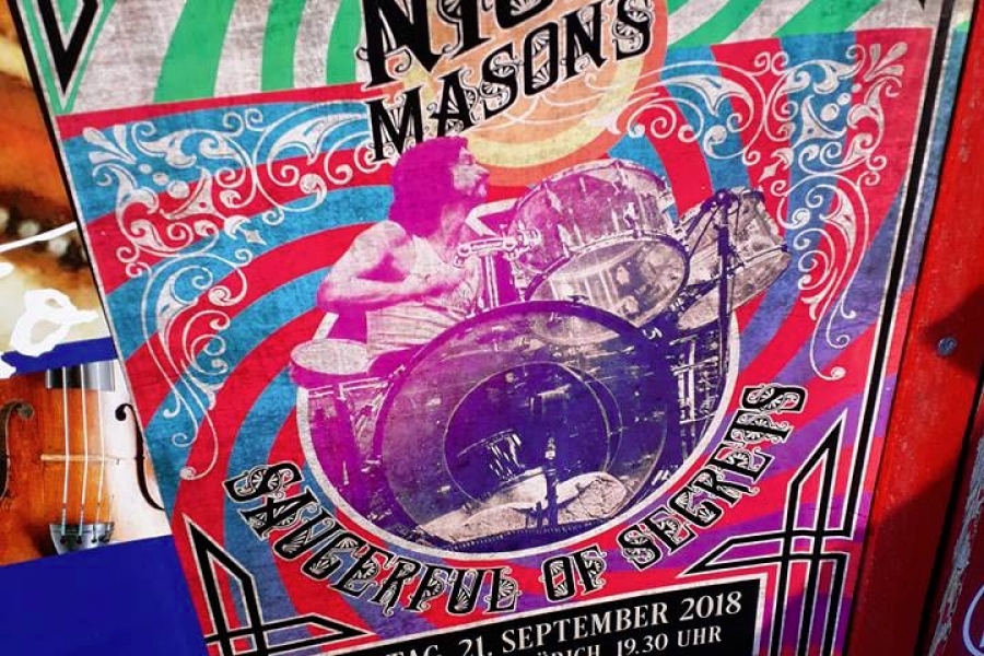 Nick Mason 21.9.2018 Zürich Poster Nick Mason 21.9.2018 Zürich Poster