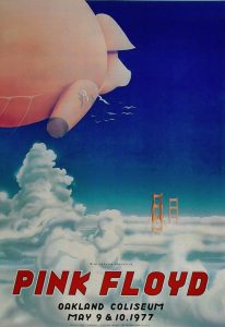 Pink Floyd 1977 Oakland Poster