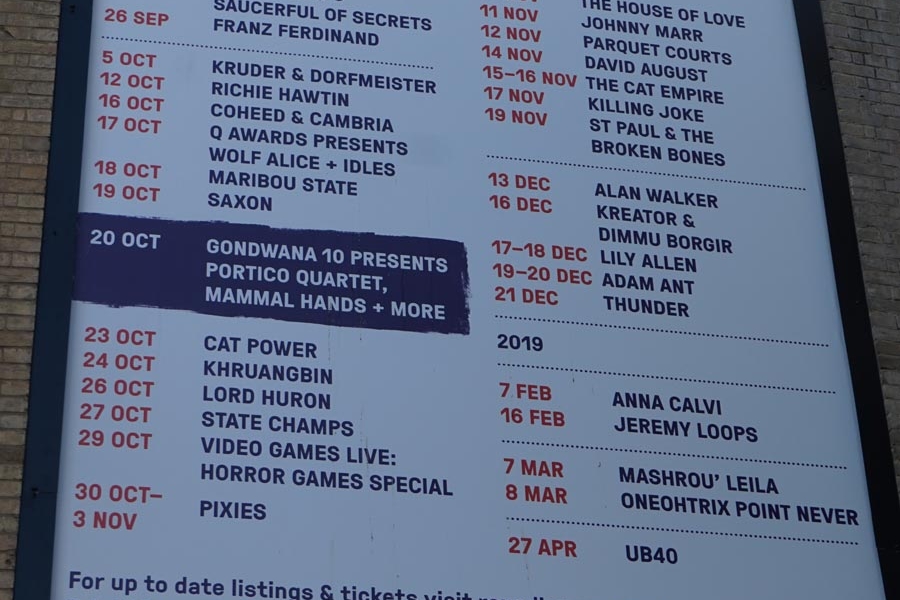 Nick Mason's Saucerful of Secrets 24.9.2018 London Roundhouse Nick Mason's Saucerful of Secrets 24.9.2018 London Roundhouse