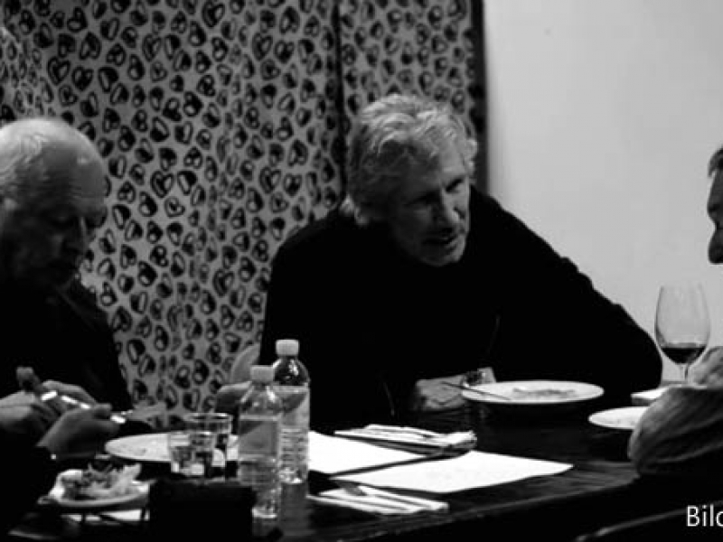 Roger Waters, Nick Mason und David Golmour, London O2 Arena, 12.5.2011 Roger Waters, Nick Mason und David Golmour, London O2 Arena, 12.5.2011