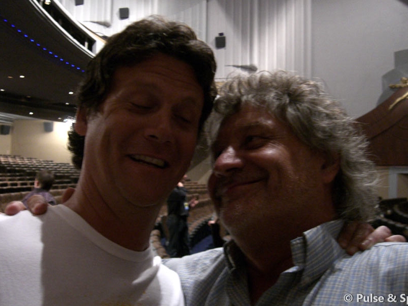 David Gilmour 6.9.2007 London, Odeon Remember That Night Premiere: DiStanislao und Colin Norfield