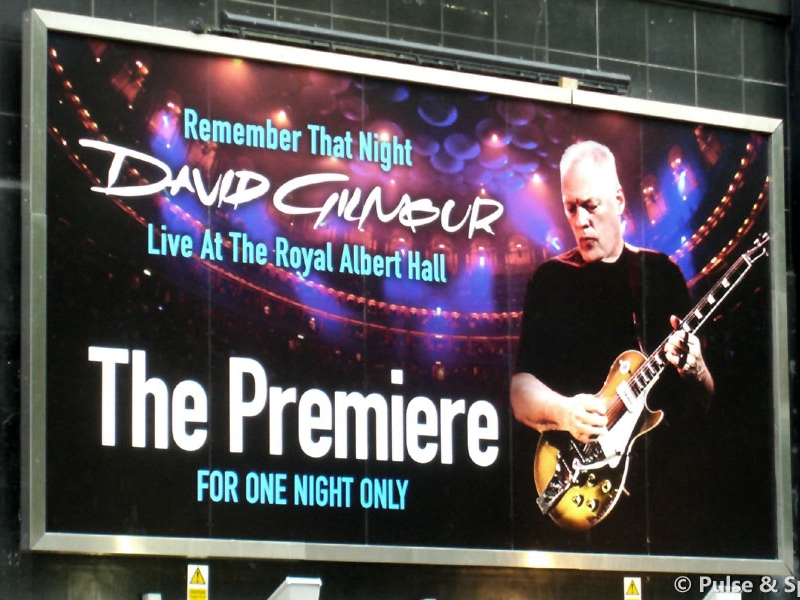 David Gilmour 6.9.2007 London, Odeon Remember That Night Premiere, Odeon Cinema