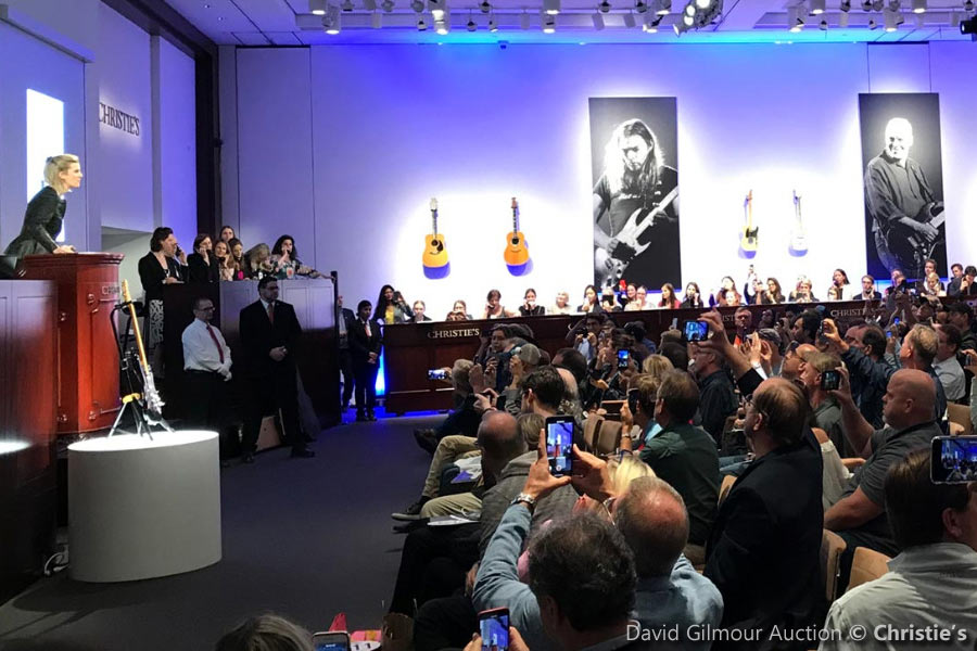 David Gilmour Guitar-Auction bei Christie's