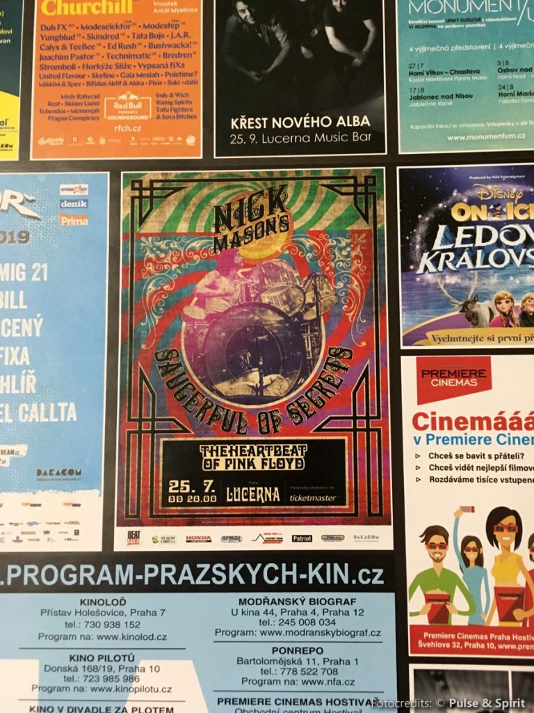 Nick Mason’s Saucerful Of Secrets 25.7.2019 Prag, Poster