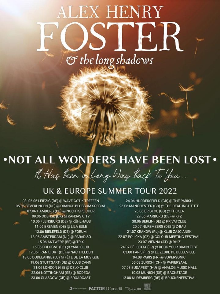 Alex Henry Foster & The Long Shadows Tour-Poster 2022