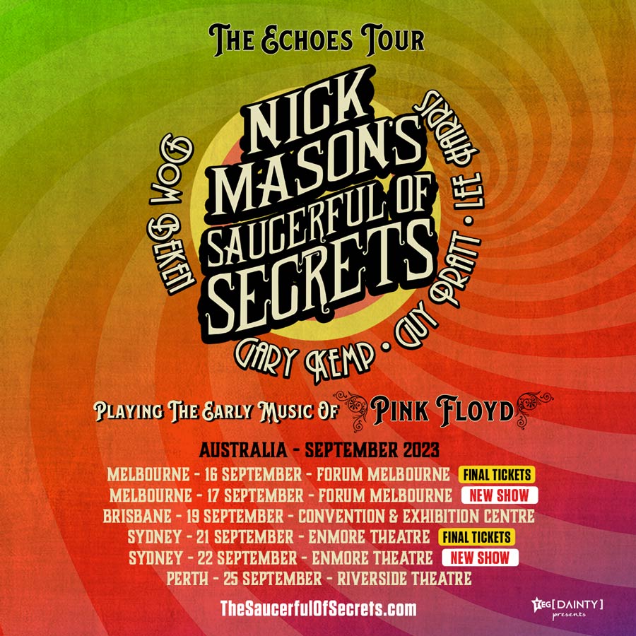 Nick Mason Australien-Tour-2023