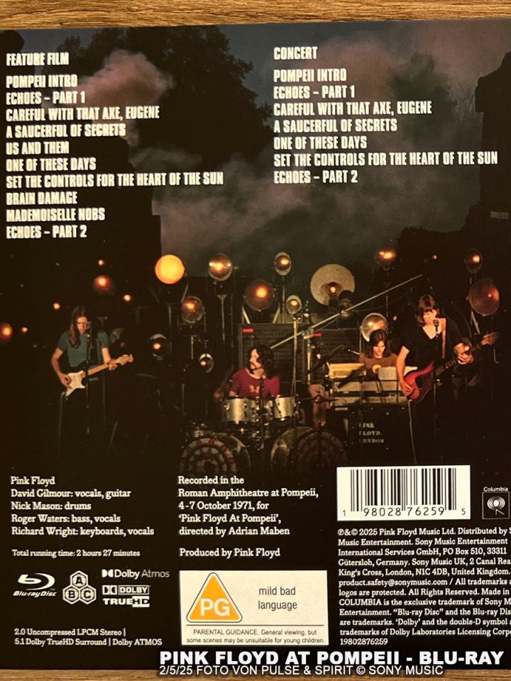 Pompeii, Blu-Ray