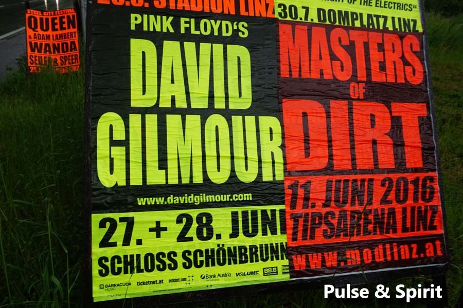 David Gilmour 2016 Wien Poster David Gilmour 2016 Wien Poster