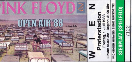 Pink Floyd 1.7.1988 Wien Ticket