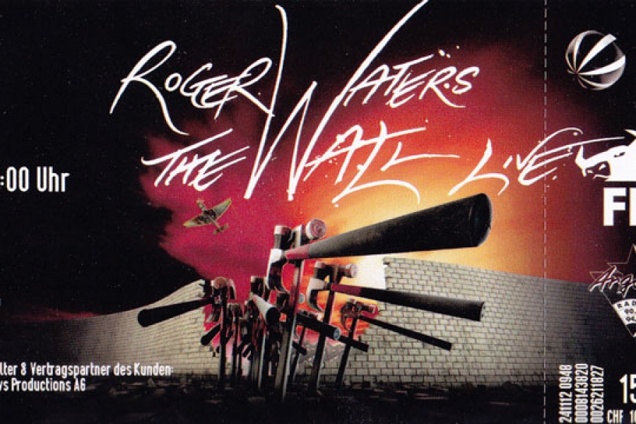 Roger Waters The Wall Fanticket Zürich 2013